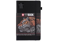 Schets-notitieboek Sakura 13x21cm 140gr 80vel zwart
