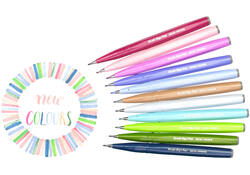 Brushpen Pentel Sign SES15C pastel assorti doos à 12 stuks