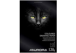 Tekenblok Aurora A4 20 vel 120 gram gekleurd tekenpapier