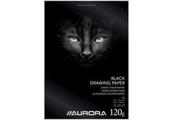 Tekenblok Aurora A4 20 vel 120 gram zwart tekenpapier