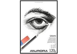 Tekenblok Aurora A4 20 vel 120 gram Grain papier