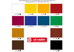 Acrylverf Talens Art Creation met stappenplan 12ml set à 12 kleuren
