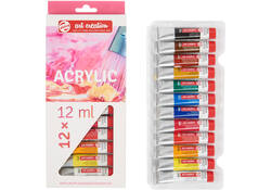 Acrylverf Talens Art Creation met stappenplan 12ml set à 12 kleuren
