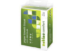 Handdoek Satino Comfort PT2 z-vouw 2-laags 20,6x24cm wit 277330