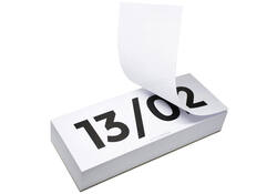 Kalender Octàgon blok wit