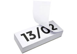 Kalender Octàgon blok wit
