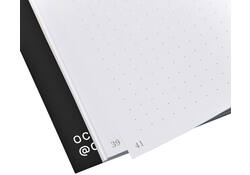 Notitieboek Octàgon Hurt A5 135x200mm dots zwart