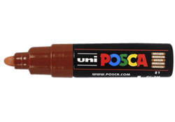 Verfstift Posca PC7M breed bruin