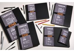 Tekenboek Canson One 21.6xx27.9cm 80v 100gr spiraal