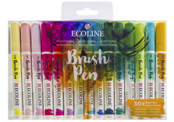 Brushpen Talens Ecoline Additional set à 30 stuks
