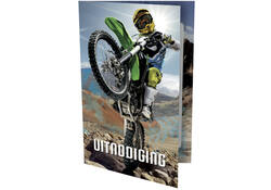 Uitnodiging Motorcross 9x14cm