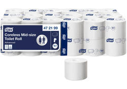 Toiletpapier Tork T7 hulsloos advanced mid-size 2-laags 900vel wit 472199