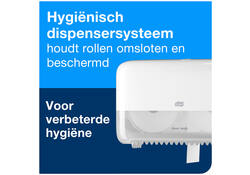 Toiletpapier Tork T7 hulsloos advanced mid-size 2-laags 900vel wit 472199