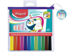 Viltstift Maped Marker'Peps whiteboard set á 12 kleuren