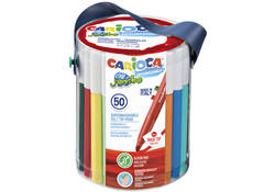 Viltstift Carioca Jumbo maxi assorti set à 50 stuks