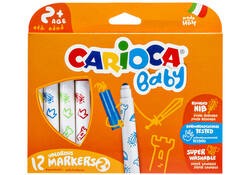 Viltstiften Carioca Baby set à 12 kleuren