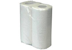 Keukenrol 2laags 50vel wit
