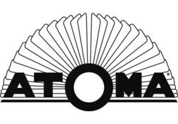 Adresboek Atoma A5 lijn 54vel 90gr PP assorti