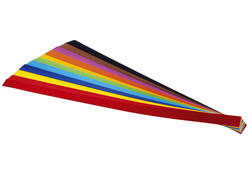 Vlechtstroken Folia 50x1cm 130gr 200 stroken assorti kleuren