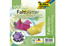 Origami papier Folia 70gr 15x15cm 100 vel assorti kleuren