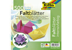 Origami papier Folia 70gr 20x20cm 500 vel assorti kleuren