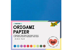 Origami papier Folia 70gr 20x20cm 500 vel assorti kleuren