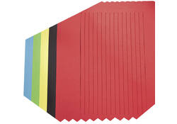 Vlechtpapier Folia 130gr 35x50cm 10 vel assorti kleuren