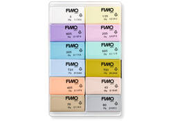 Klei Fimo soft colour pak à 12 pastel kleuren