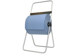 Poetspapierdispenser Euro Products V1 vloerstandaard RVS 438300