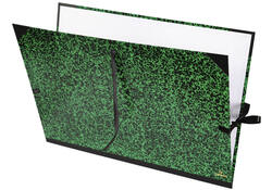 Tekenmap Canson 61x81cm kleur groen annonay sluiting met linten