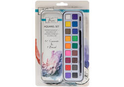 Aquarelverf Nassau Art blik à 18 napjes en penseel