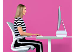 Monitorstandaard Leitz WOW Ergo verstelbaar roze