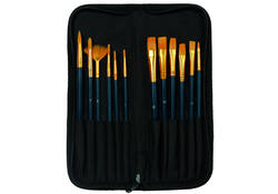 Kwasten set Conda synthetisch 12 stuks in etui