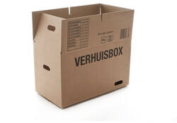 Verhuisdoos IEZZY 370x650x350 dubbelgolf bruin 7mm