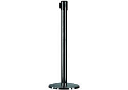 Afzetpaal OPUS 2 met lint 2500mm zwart