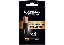 Batterij Duracell Optimum 200% 4xAA