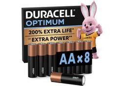 Batterij Duracell Optimum 200% 8xAA