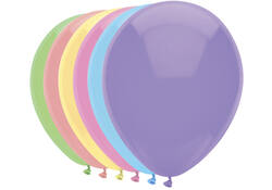 Ballon Haza uni 30cm 100 stuks pastel assorti