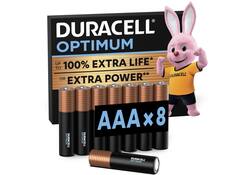 Batterij Duracell Optimum 100% 8xAAA