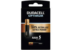 Batterij Duracell Optimum 100% 5xAAA