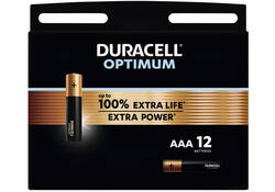 Batterij Duracell Optimum 100% 12xAAA