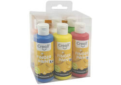Vingerverf Creall Happy Ingredients 6 kleuren à 80ml