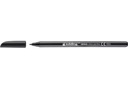 Fineliner edding 1200 001 fijn zwart blister à 3 stuks