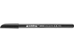 Fineliner edding 1200 001 fijn zwart blister à 3 stuks