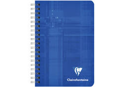 Notitieboek Clairefontaine A7+ 95x140 ruit 5x5 100blz 90gr assorti