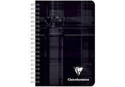 Notitieboek Clairefontaine A7+ 95x140 ruit 5x5 100blz 90gr assorti