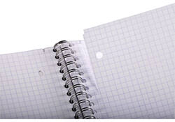 Collegeblok Clairefontaine Studium A4+ ruit 5x5mm 4-gaats 80 pagina's assorti