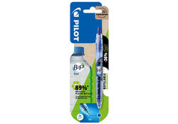 Gelschrijver PILOT Begreen B2P medium blauw blister à 1 stuk
