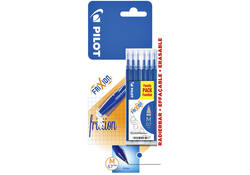 Rollerpenvulling Pilot friXion medium blauw blister à 6 stuks