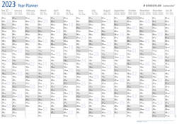 Jaarplanner 2026 Staedtler Lumocolor 84x60cm oprolbaar